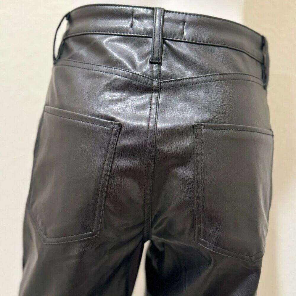Dollhouse Wide Leg Vegan Leather Pants, Black Size 5 NWT - Picture 3 of 4
